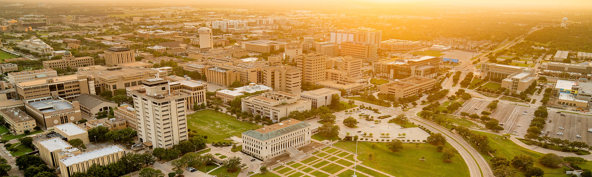 aerial of Texas A&M University