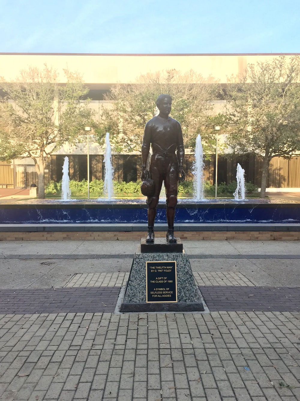 Twelth Man statue at Texas A&M University